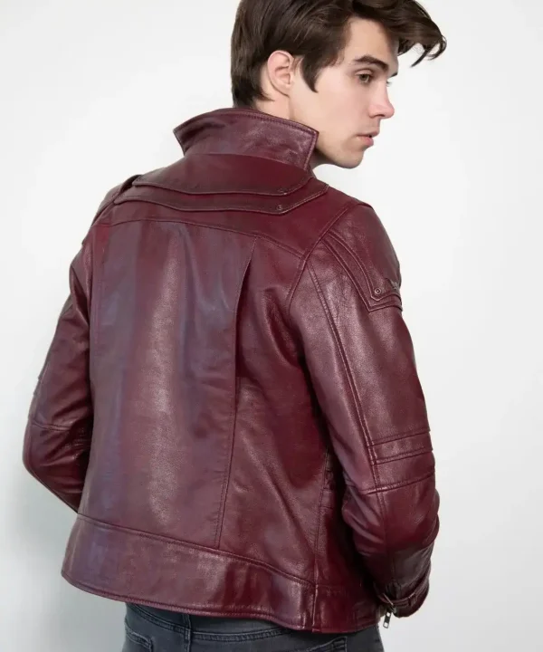 Star Lord Peter Quill Red Leather Jacket Avenger