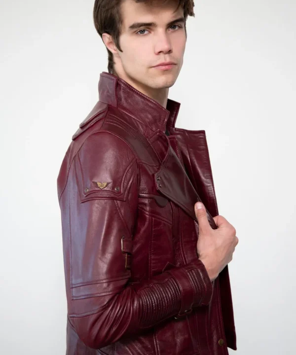 Mens Star Lord Ravager Leather Jacket