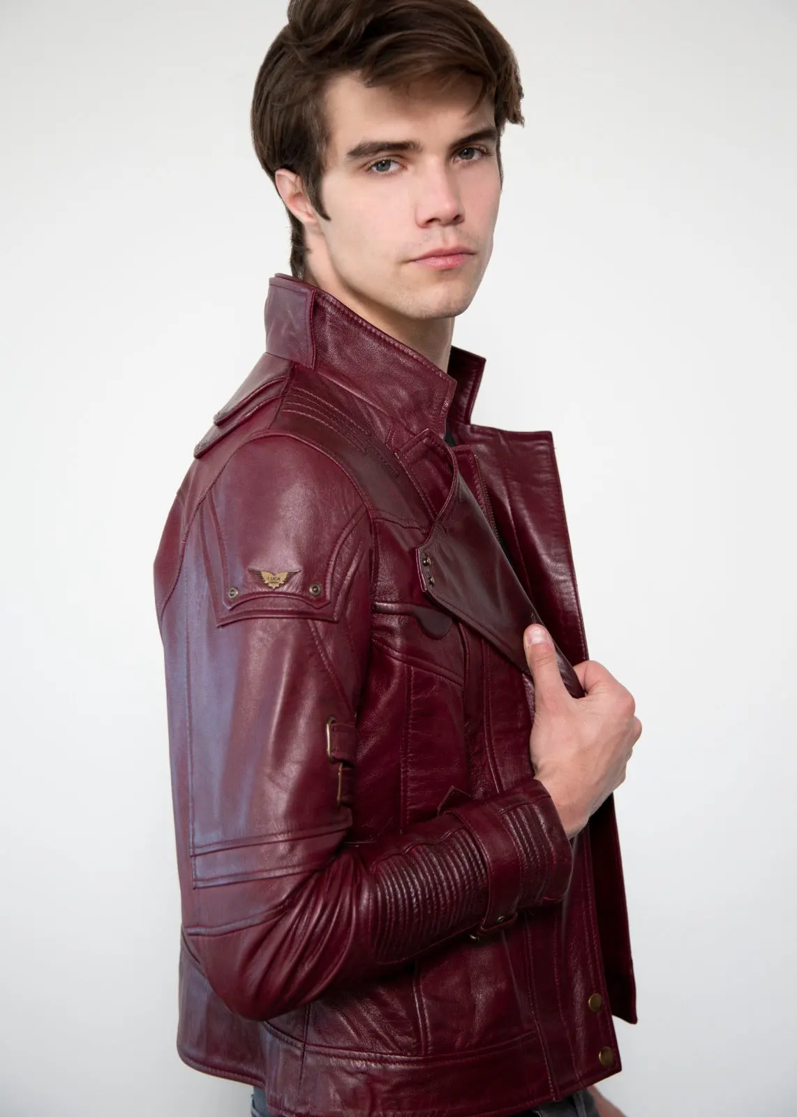 Mens Star Lord Ravager Leather Jacket