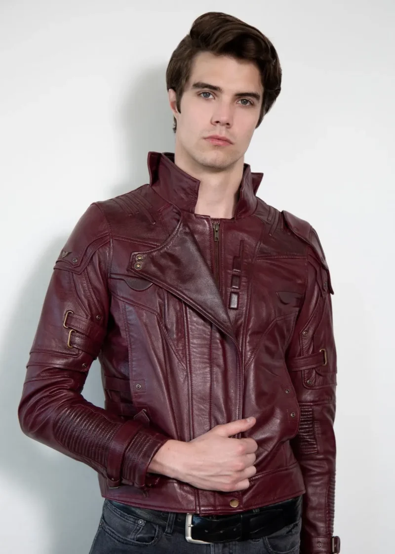 Chris Pratt Star Lord Leather Jacket Guardians of the Galaxy
