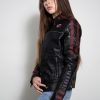 N7 Commander Shepard Mass Effect Womens Black Leather Jacket