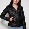 Hawthorne Punk Rock Black Leather Jacket