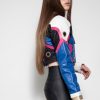 DVA Meka Cropped Cosplay Leather Jacket