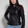 Mass Effect Commander Shepard N7 Black Leather Jacket