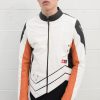 Mens Overwatch Mercy Valkyrie Leather Jacket White