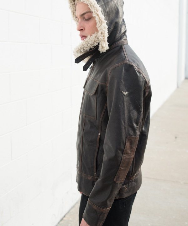 Luca Designs Men's Shearling Fashion Leather Jacket