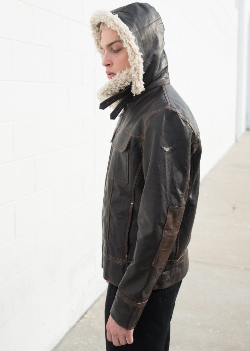 Luca Designs Men's Shearling Fashion Leather Jacket