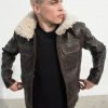 Luca Designs Men's Shearling Fashion Leather Jacket
