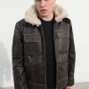Luca Designs Men's Shearling Fashion Leather Jacket