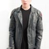Mens Transformers Autobot Shield Leather Jacket Black Armor