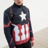 Mens Captain America Civil War Leather Jacket