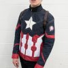 Mens Captain America Civil War Leather Jacket