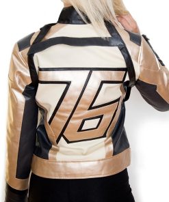 Women-76-Soldier-Leather-Gold-And-black-Jacket-buy
