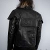 Mens Star Wars Shadow Trooper Leather Jacket Armor Black