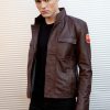 Poe Dameron Star Wars Rebel Alliance Leather Jacket Replica Brown