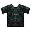 alien vs predator Xenomorph  black all over print t-shirt