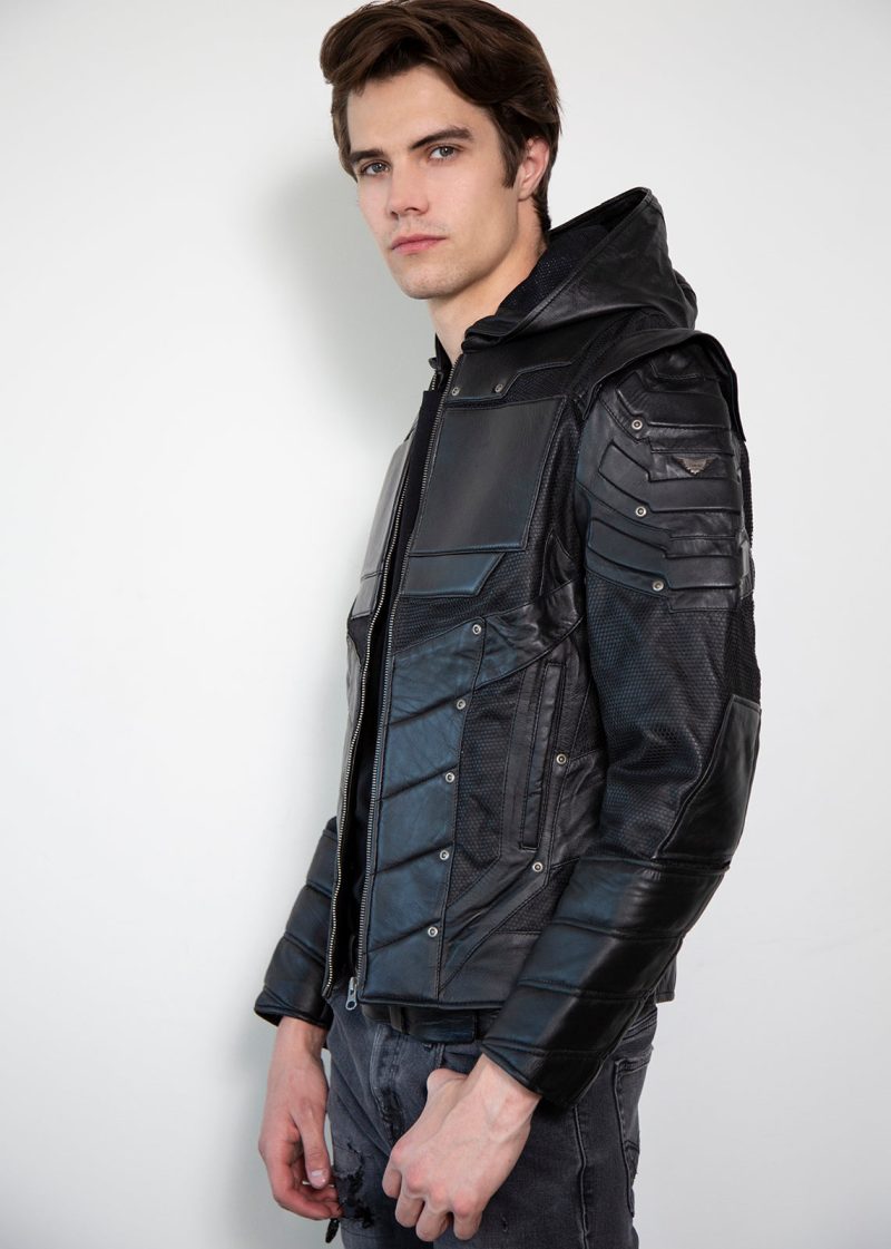 Black Oliver Queen Green Arrow Leather Jacket