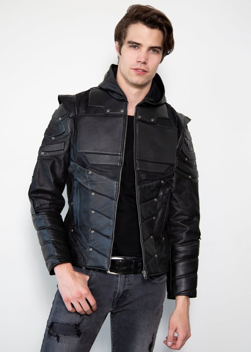 Green Arrow Blackout Collection Limited Edition Leather Jacket