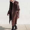 Mens Guardians of Galaxy 2 Star Lord Leather Trench Coat