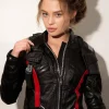 Womens Overwatch Soldier 76 Leather Jacket Black Overwatch Official