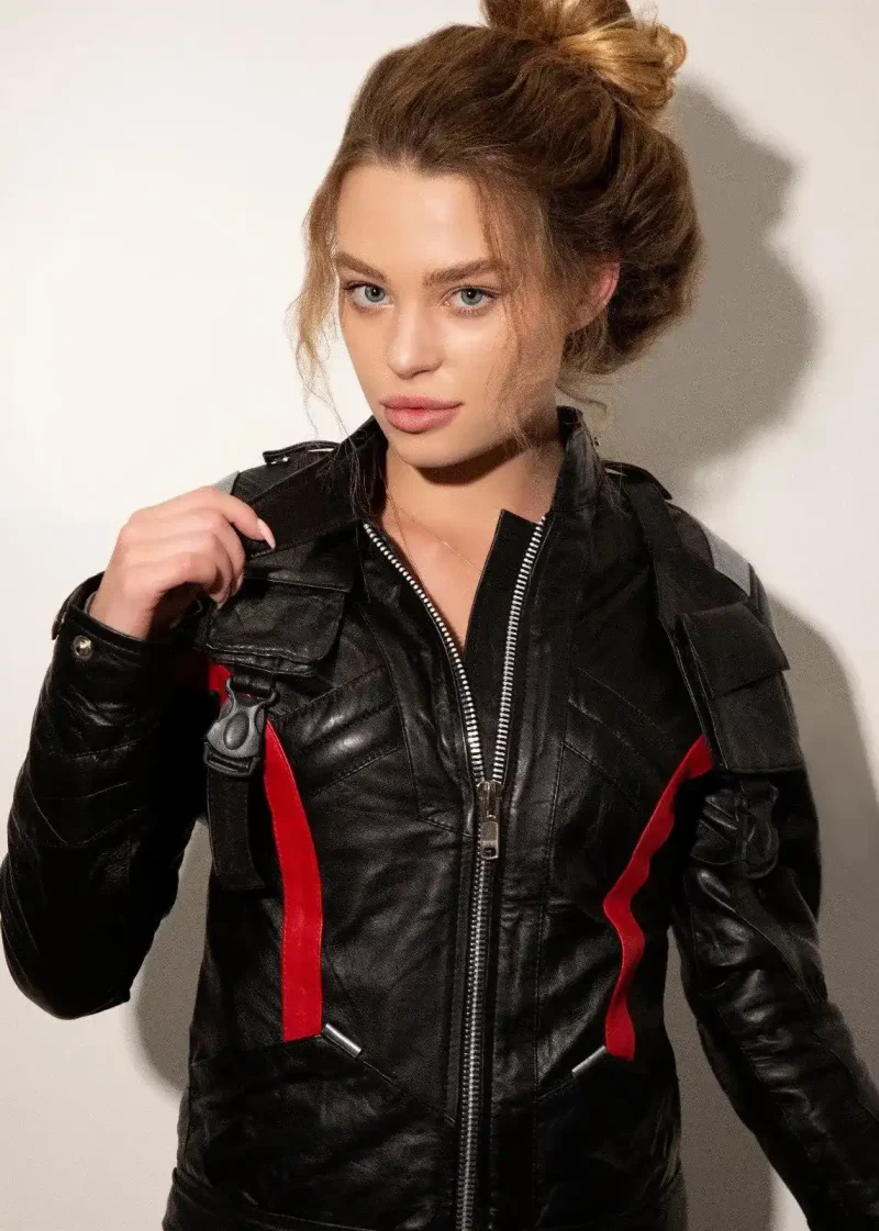 Womens Overwatch Soldier 76 Leather Jacket Black Overwatch Official