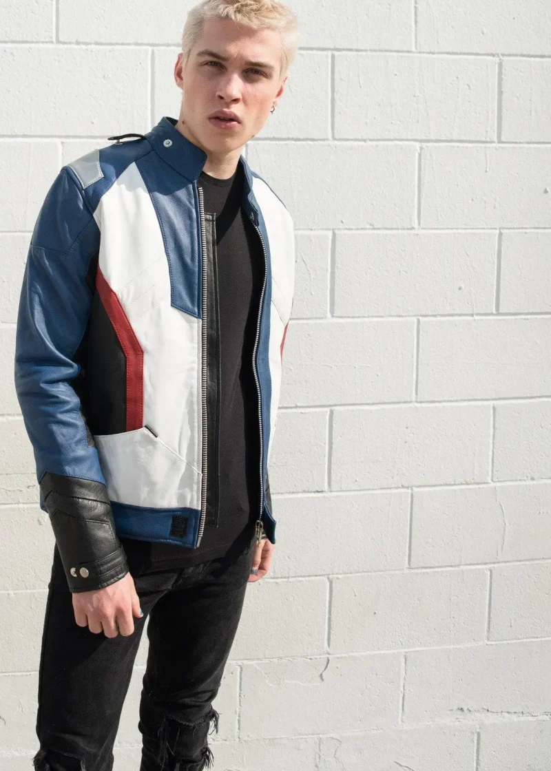 Mens Overwatch Soldier 76 Jacket Blue