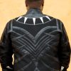 Mens Black Panther Leather Jacket