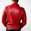 Red Leather Jacket for Men