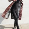 Guardians of Galaxy 2 Star Lord Coat Leather Jacket Trench