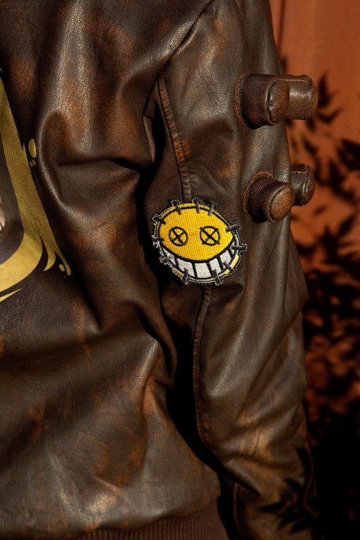 Mens Overwatch Junkrat Leather Jacket