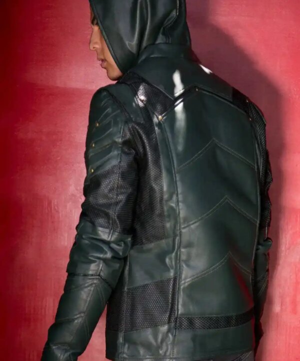 comic jacket green arrow character tv leather