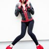 Womens Arkham Knight Red Hood Leather Jacket