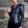 Womens Overwatch Sombra Asymmetrical Moto Leather Jacket