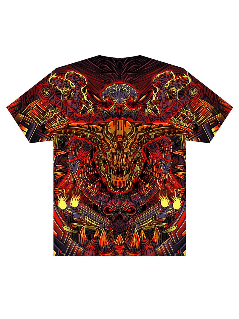 doom video game streetwear shirt red hell monsters