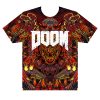 doom eternal monsters metal all over graphic t-shirt