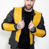 Scorpion mortal kombat classic Skin Costume yellow real leather cosplay jacket