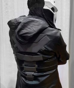 Mens Overwatch Reaper Leather Coat with Vest