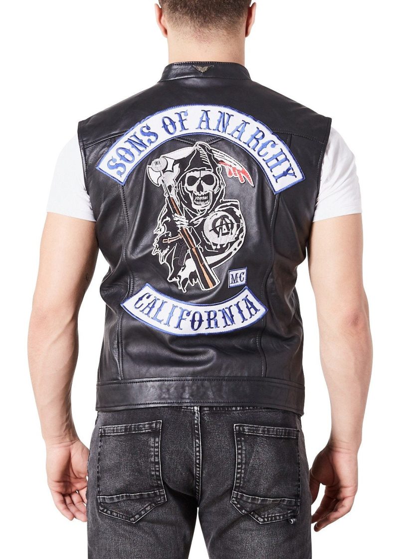 Sons of Anarchy Replica Motorcycle Vest Leather Jacket Patches
