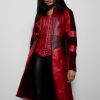 Red Leather Scarlet Witch Jacket