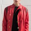 Mens Akira Kaneda Leather Jacket Red