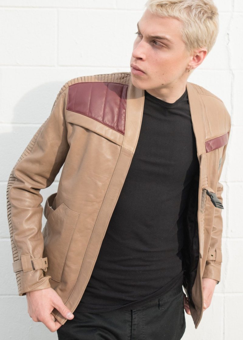 Mens Star Wars Rebel Alliance Poe Dameron Leather Jacket