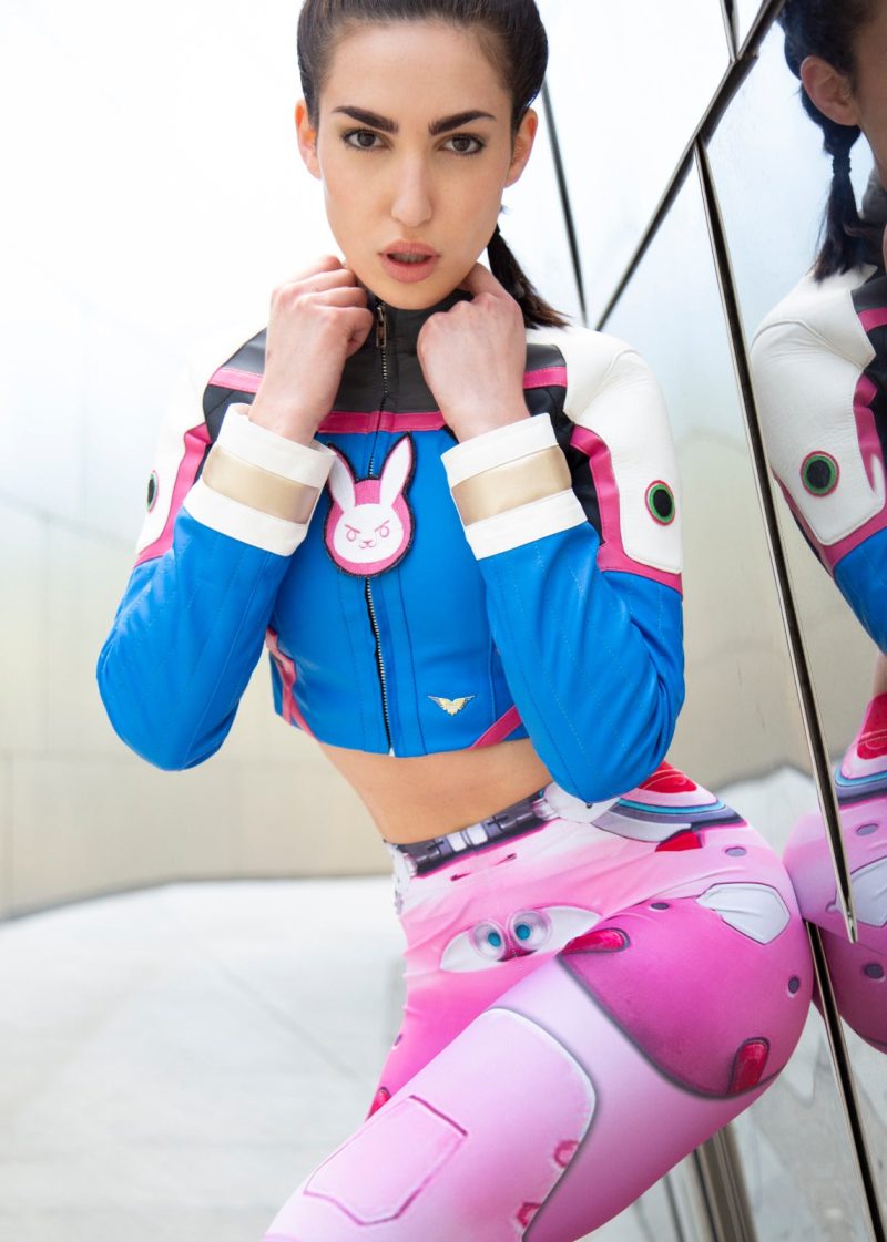 Womens Overwatch Pink DVa Meka Leggings