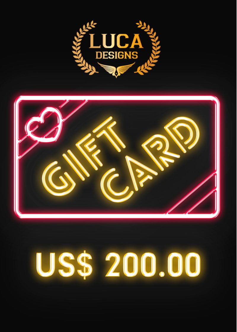 Luca Designs Gift Card US$200.00