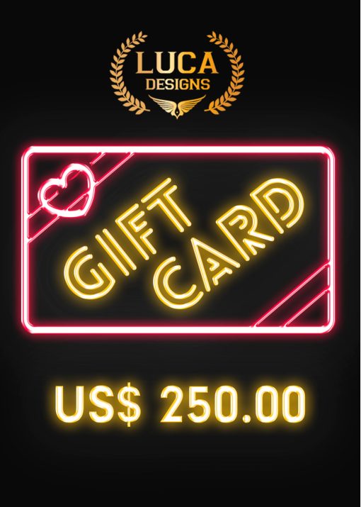 Luca Designs Gift Card US$250.00