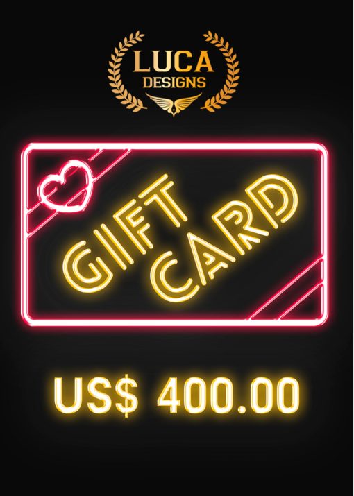 Luca Designs Gift Card US$400.00