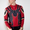 Mens Spider-Man Iron Spider Infinity War Leather Jacket