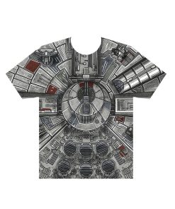 millennium falcon star wars han solo all over print t-shirt