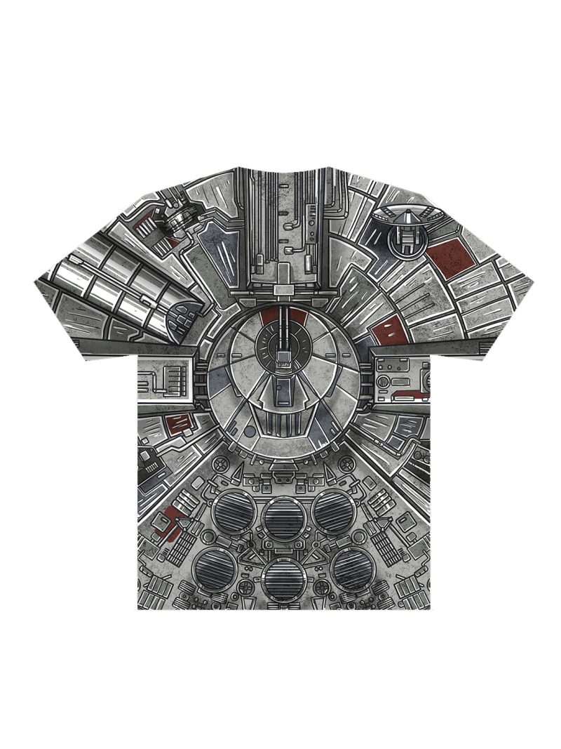 star wars streetwear millennium falcon all over graphic shirt