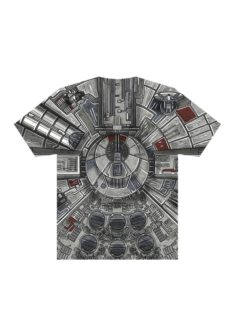 star wars streetwear millennium falcon all over graphic shirt