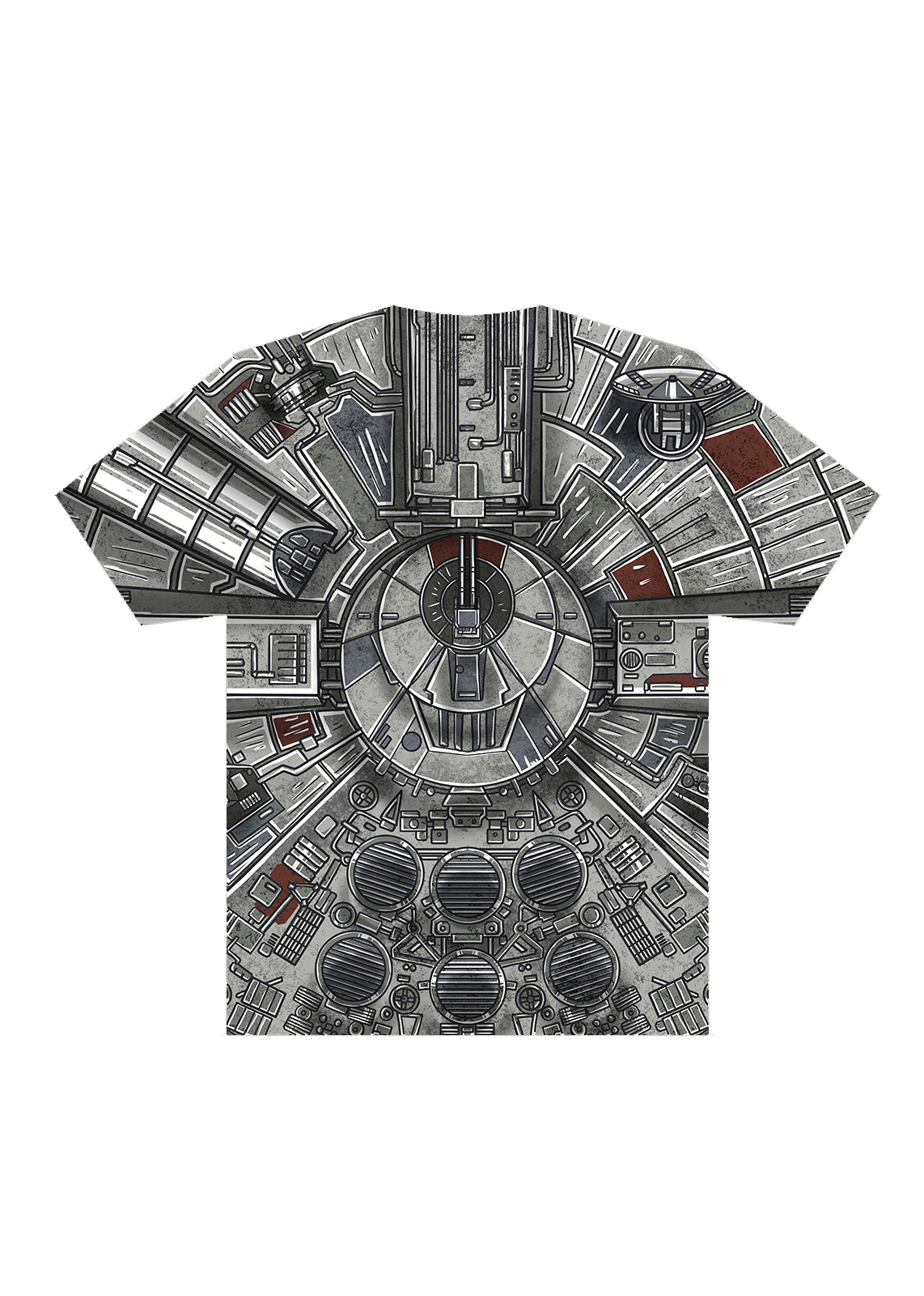 star wars streetwear millennium falcon all over graphic shirt